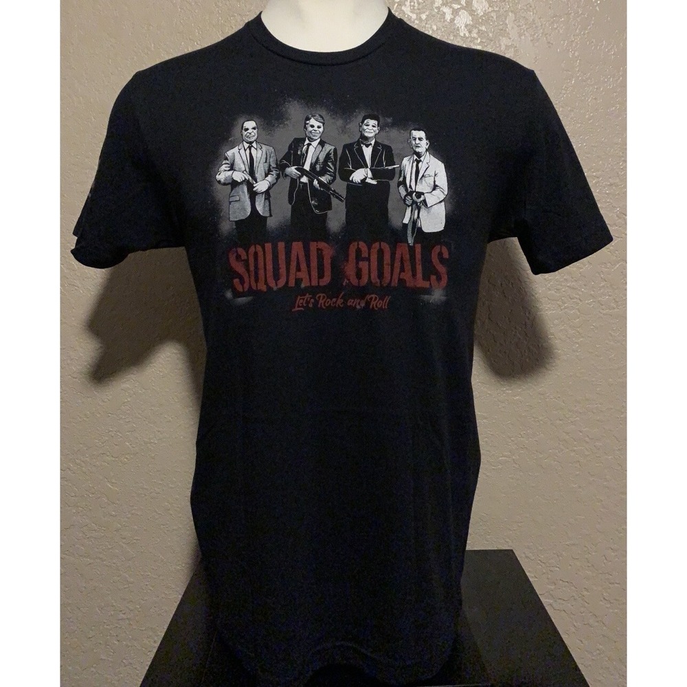 NWOT Zero Foxtrot Men's Size Small Dead Presidents Squad Goals T-Shirt S USA